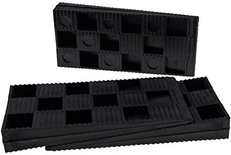1000 Stück Montagekeile Kunststoff Keile Fensterkeile Verlegekeile Unterlegkeil, 94x43x14 mm