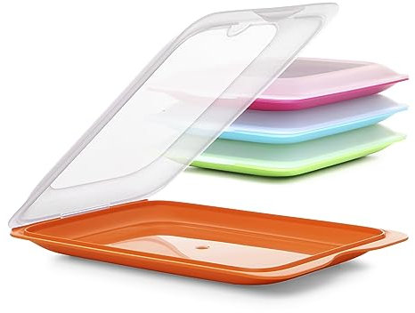 TATAY 1180001 Vleeswarendoos met Fresh-systeem, twee stuks in groen en Roze inbegrepen, afmetingen 17 x 3,2 x 25,2 cm