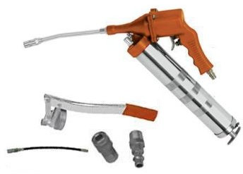 Ingrassatore/Pistola ingrassatrice/Pompa Grasso combinata ad Aria compressa/pneumatica e Manuale/a Leva 400ml