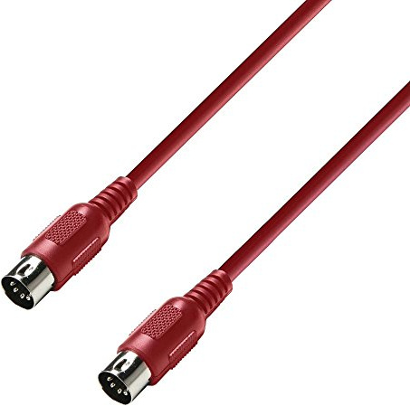 Adam Hall Cables 3 STAR MIDI 0150 RED Midikabel 5-Pol | 1.5 m