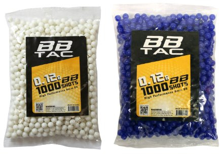 BBTac® Airsoft BB 2,000 Round 0.12g 6mm BBS for Airsoft Guns Ammo Pallet (1000 x2 Bag)
