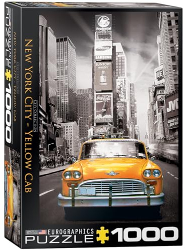 EuroGraphics 6000-0657 New York City Yellow Cab Puzzle, Various, 48 x 68 cm