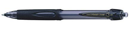 Uni-Ball Power Tank SN-220 Kugelschreiber, 1,0 mm Spitze, schwarze Tinte, 3 Stück
