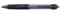 Uni-Ball Power Tank SN-220 Kugelschreiber, 1,0 mm Spitze, schwarze Tinte, 3 Stück