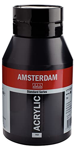 Amsterdam Standard Series Acrylic Jar 1000ml Lamp Black 702 (17717022)
