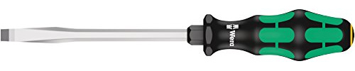 Wera 05007676001 Kraftform Plus 334 SK Slotted Screwdriver, Lasertip, 9mm Head, 6 Blade Length