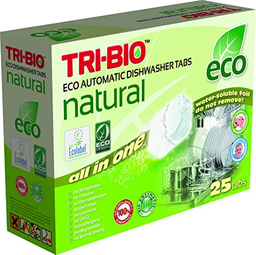 TRI-BIO ECO NATURAL DISHWASHER TABLETS (25 tabs)