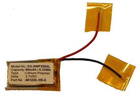 vhbw Battery compatible with Sony Playstation 3D Glasses, CECH-ZEG1U 3D Glasses, VR Glasses (90mAh, 3.7 V, Li-polymer)