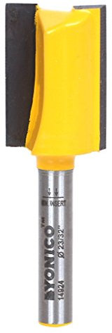 Yonico 14924q 23/32-Inch Undersized Plywood Straight Dado Router Bit 1/4-Inch Shank