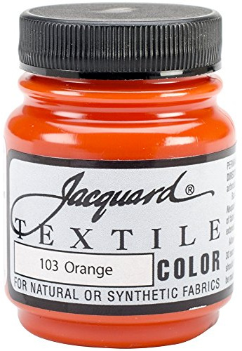 Jacquard Products Orange-Textile Color Paint, Acrylic, Multicolour, 66.5 ml (Pack of 1)