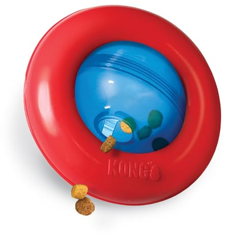 KONG Gyro - Interactive Dog Toy for Treat Dispensing - Dog Slow Feeder for Healthy Eating - For Small Dogs
