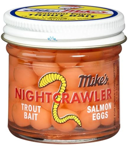 Atlas-Mike's Fishing Trout Bait Salmon Eggs (Nightcraler, Red)
