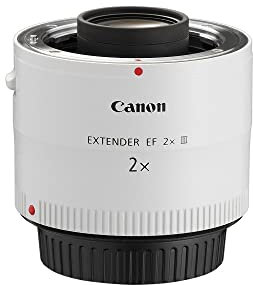 Canon EF 2x III - Adaptador para objetivos de cámaras Canon EF, color blanco