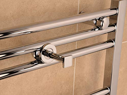 Manissa Gancio scaldasalviette in metallo massiccio cromato – disponibile in forma quadrata/rotonda/a piolo (quadrato)