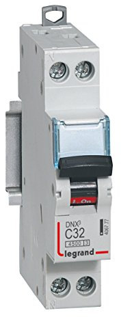 Legrand DNX 4500 mit Schrauben U + N 230 V 4,5 KA Leitungsschutzschalter Sicherungsautomat C Curve 1 m, 0.000000, grau