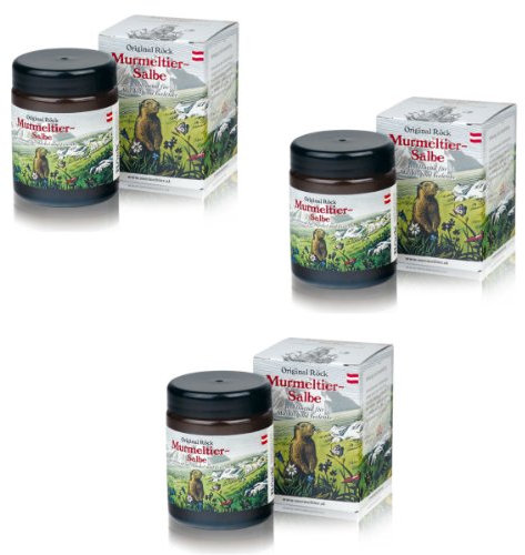 Original Röck Murmeltier-Salbe, 3x 100ml Glas