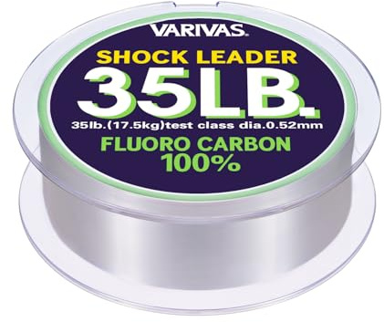 Varivas Shock Leader 100% Fluorocarbon - 30m - 35Lbs - 0,52mm - 15,9Kg