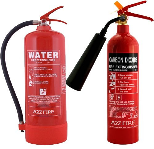 2kg CO2 Fire Extinguisher & 9 Litre Water Fire Extinguisher Multibuy Deal