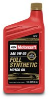 Motorcraft Full Synthetic Motor Oil XO-5W20-QFS 12 Qt Case