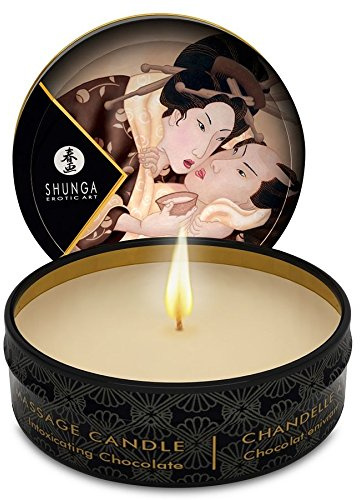 MINI SHUNGA CARESS PAR LE CHOCOLAT BOUGIE DE MASSAGE CANDELIGHT 30ML