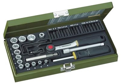 Proxxon 23070 Steckschlüssel- und Schraubersatz mit 6,3mm (1/4) Antrieb
