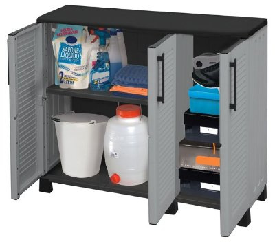 GrecoShop Armadio/Mobile/Mobiletto in resina versione bassa Family-line XL