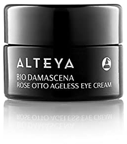 Alteya Bio Ageless Augenkonturcreme 15ml - Natrue-Zertifiziert - Anti-Aging Augencreme gegen Falten und Angeri - Mit reines Rosenöl und Pracaxi-Extraktnge - Alle Hauttype