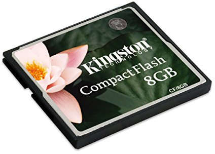 Kingston CF/8GB 8 GB Compact Flash Memory Card, Multi-Colour