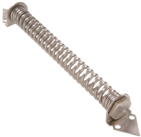 Hardware Essentials 851838 Stainless Steel Self-Closing Gate Spring, Adjustable Tension, 12 Inch