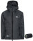Trespass Qikpac Jacket, Flint, 2/3, Kompakt Zusammenrollbare Wasserdichte Jacke für Kinder / Unisex / Mädchen und Jungen, 2-3 Jahre, Grau