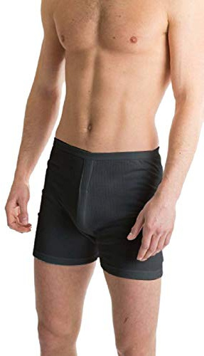 Octave® British Made Mens Thermal Trunks (Extra Warm) (Large [Waist: 36-39 inches], Charcoal)
