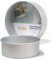 DECORA Teglia Professionale Tonda, Alluminio Anodizzato, Argento, 0062615 Professionelle runde Backform, eloxiertes Aluminium, silberfarben, 35 x 10 cm, Metall, Silber/Schwarz, Ø