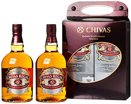 Chivas Regal Scotch 12 Years Old Twin Pack mit Geschenkverpackung Whisky (1 x 2 l)
