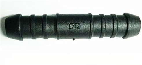 12mm PLASTIC HOSE PIPE TUBE STRAIGHT CONNECTOR JOINER CONNECT SILICON RUBbER PVC
