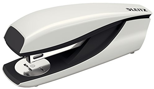 Leitz Agrafeuse de Bureau, Capacité 30 Feuilles, Gris Clair, Boîtier Métallique Ergonomique, Agrafes Incluses, Gamme NeXXt, 55020085