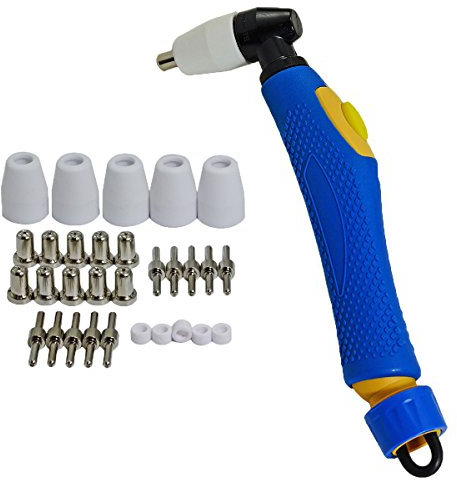 RIVERWELD PT-31 Plasma Cutting Torch Head Body 20072 & Plasma Electrodes Nozzle Tips Extended 18205L 18866L Assort Size kit for Cut 40 50 CT312 Plasma Cutter 31pcs