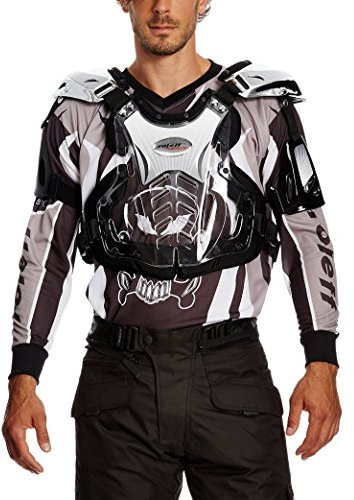 Roleff Racewear Pettorina Motocross, Argento (Silverglance), XL