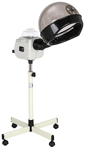 Buy-Rite Melissa Professional Hair Steamer & Color Processor - Extra Large Hood, Silent Timer, 60-Min Auto Shutoff, Adjustable Height, Rolling Base, 620W, MEI-1032