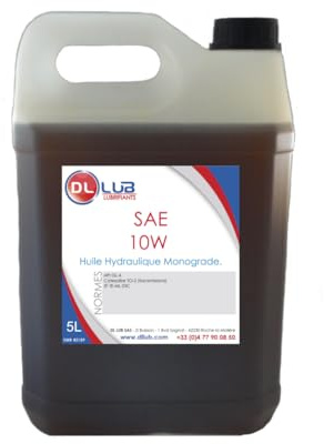 DLLUB - HUILE HYDRAULIQUE MONOGRADE SAE 10W - 5 litres