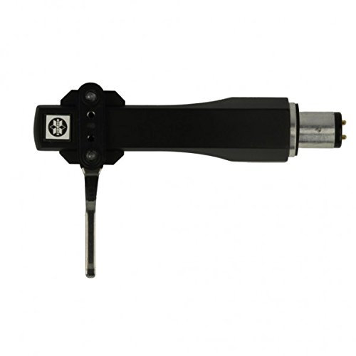 Nagaoka High-End Aluminium-Tonabnehmer (Headshell) Schwarz Einheitsgröße 11g SME-Anschluss