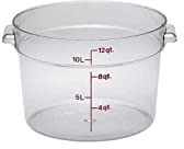 Cambro RFSCW12135 Cambro Clear Round Container, 12 Quart Pack of 1