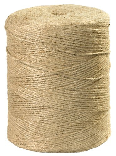 Aviditi Fiber Jute Twine, 4-Ply, 3700', 110 lbs. Tensile Strength, Natural (TWJ370)