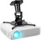 Duronic PB01XB Support pour Vidéoprojecteur Plafond Rotatif 360° Inclinable 180° Pivotant 180° Charge maximale de 10 kg Idéal pour Home Cinema présentations conférences
