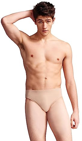 Capezio Mens Tanzslip mit Durchgehendem Sitz Tanzgürtel, Hautfarben, Large
