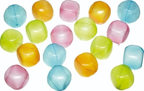 BarCraft Cubetti di Ghiaccio Riutilizzabili, Plastica, Multicolore, Pack da 18