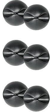 ARLI Kabelhalter 6 Stück schwarz selbstklebend Ø 27,5 mm für Kabel bis 10 mm Kabelclip Kabel Organizer Halterung zur Befestigung auf Schreibtisch Wand oder im Büro