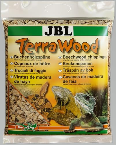 JBL Buchenholzspäne TerraWood 71016 Bodengrund für trockene und halbtrockene Terrarien, 5 l