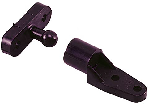 Perko Loquet de Porte Marine en Plastique Noir 0559DP