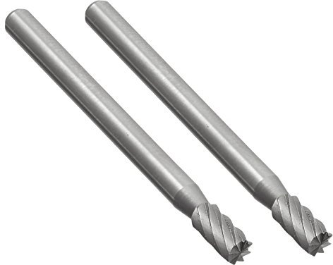 PROXXON 2228722 2228722-Juego 2 fresas cilíndricas de 3 mm, 0 W, 0 V, Metal