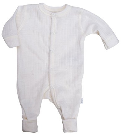 Joha Baby Overall (auch Frühchen), Wolle Natur (92, Weiß)